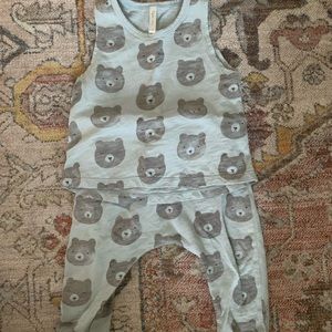 Rylee and cru bear tank and slouch pant